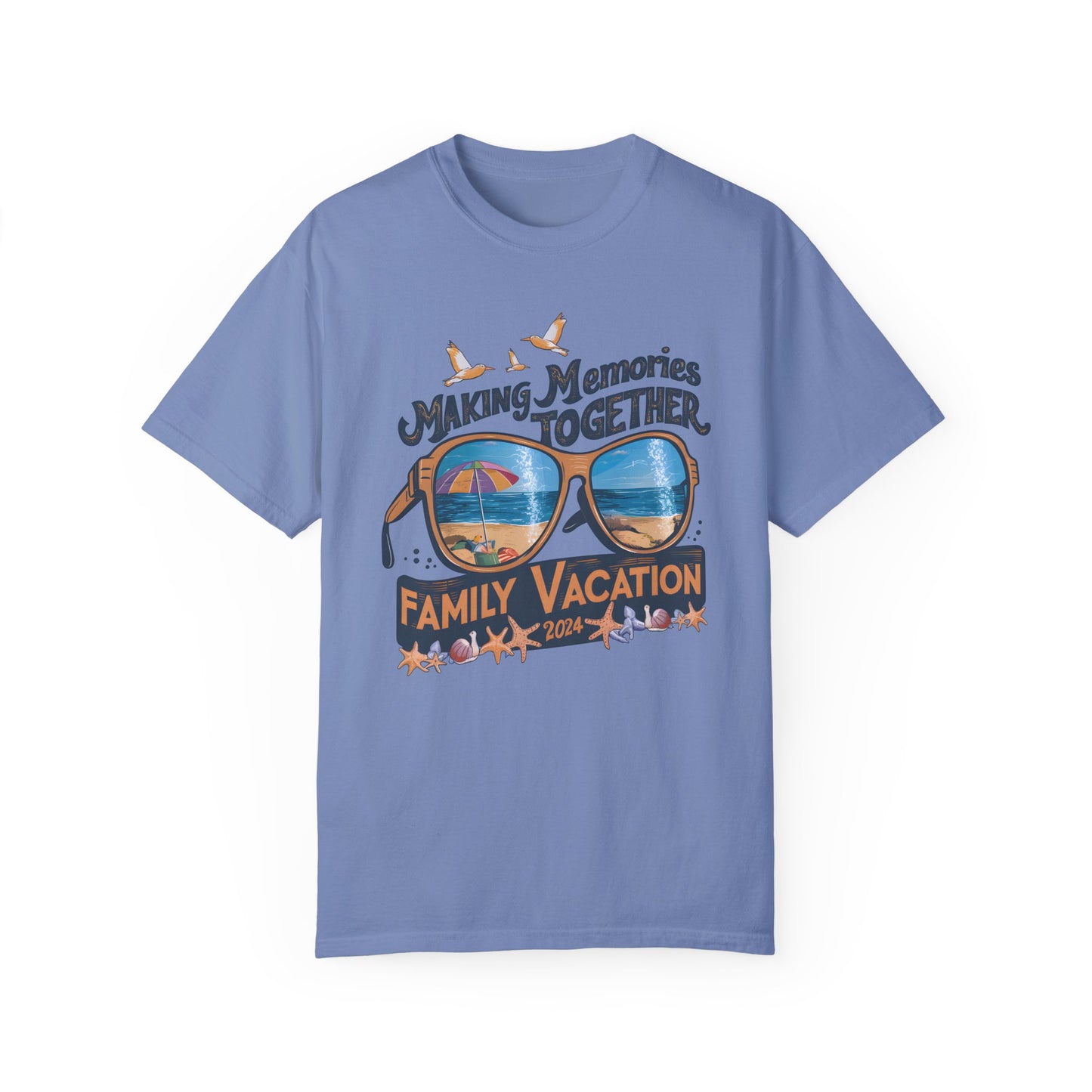 Summer Family Vacation 2024 Making Memories Together Shirt Washed Denim