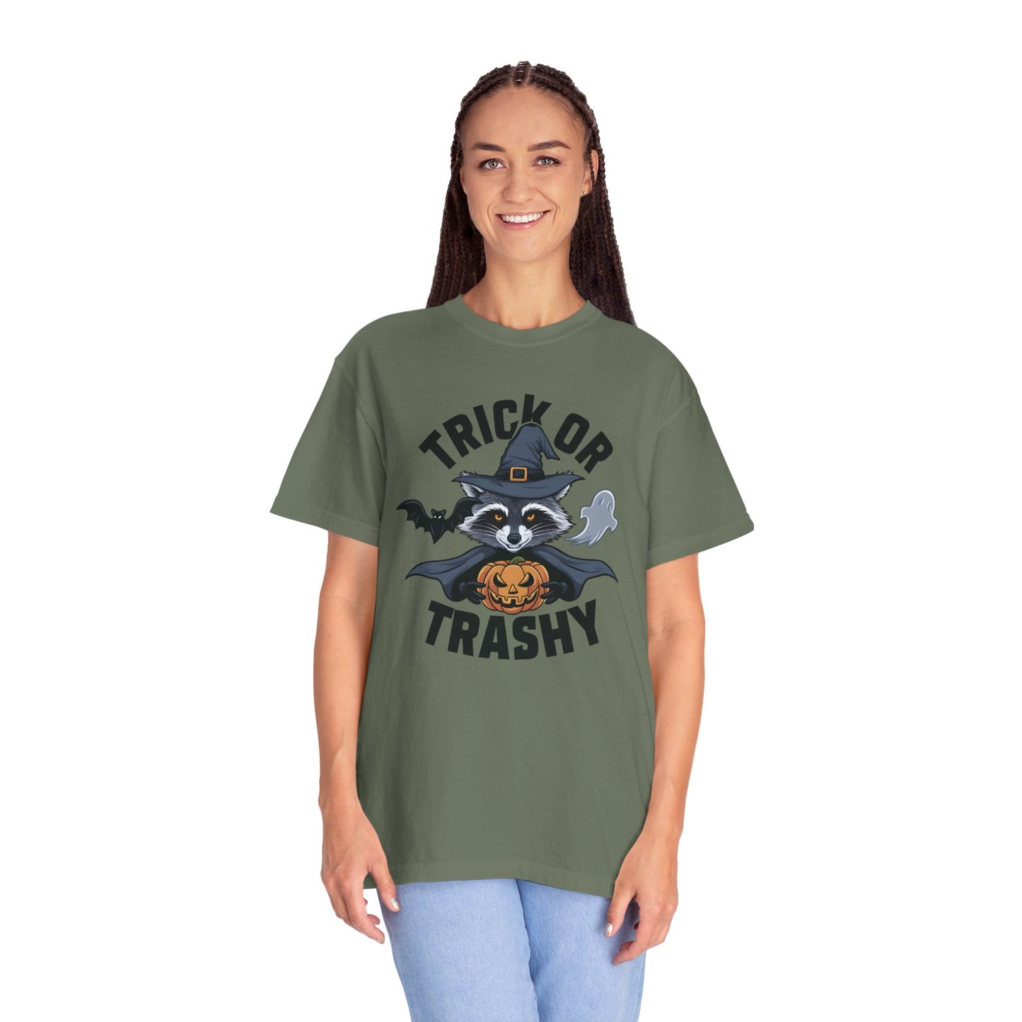 Trick or Trashy Raccoon Halloween Shirt