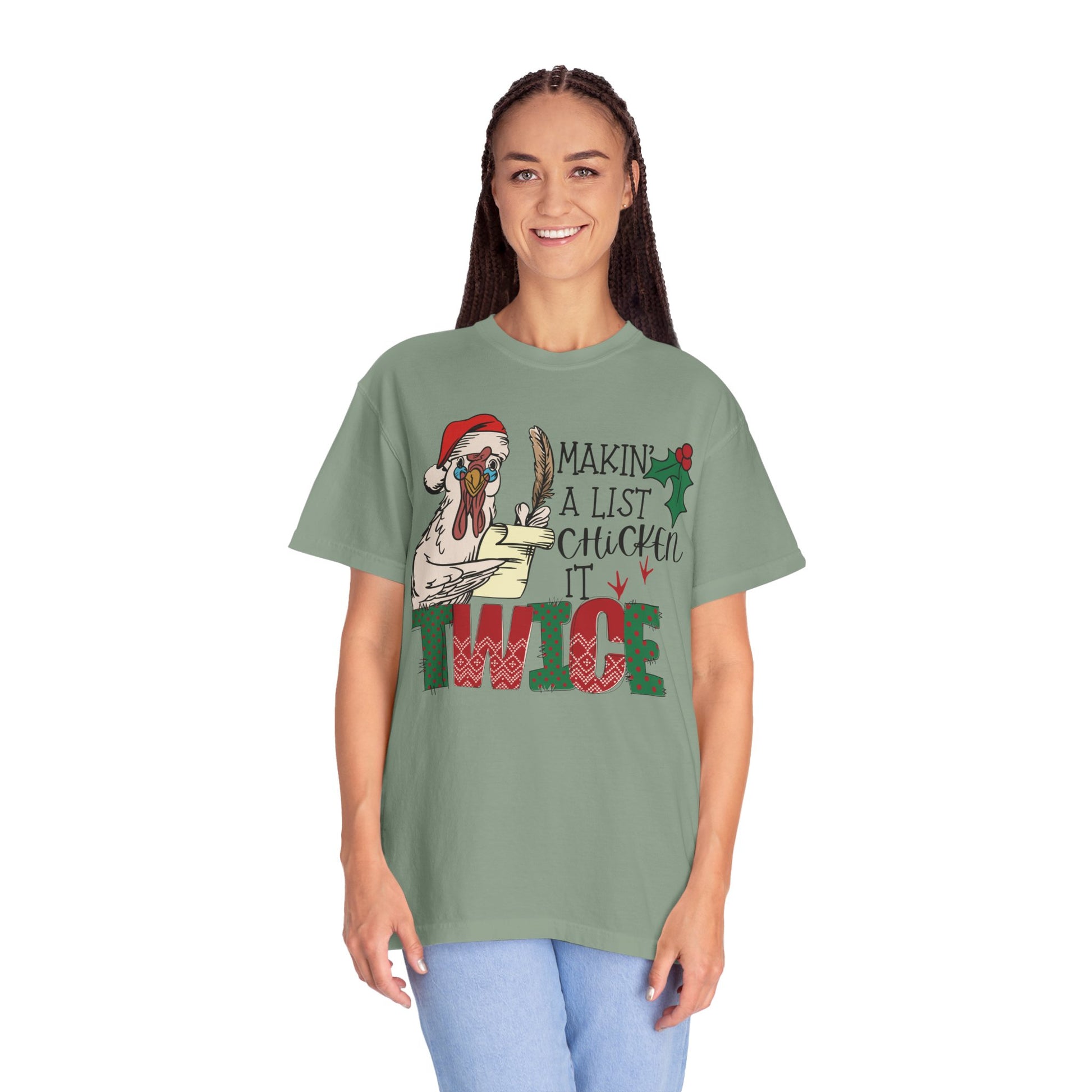 Making a list chicken it twice Christmas chicken Shirt