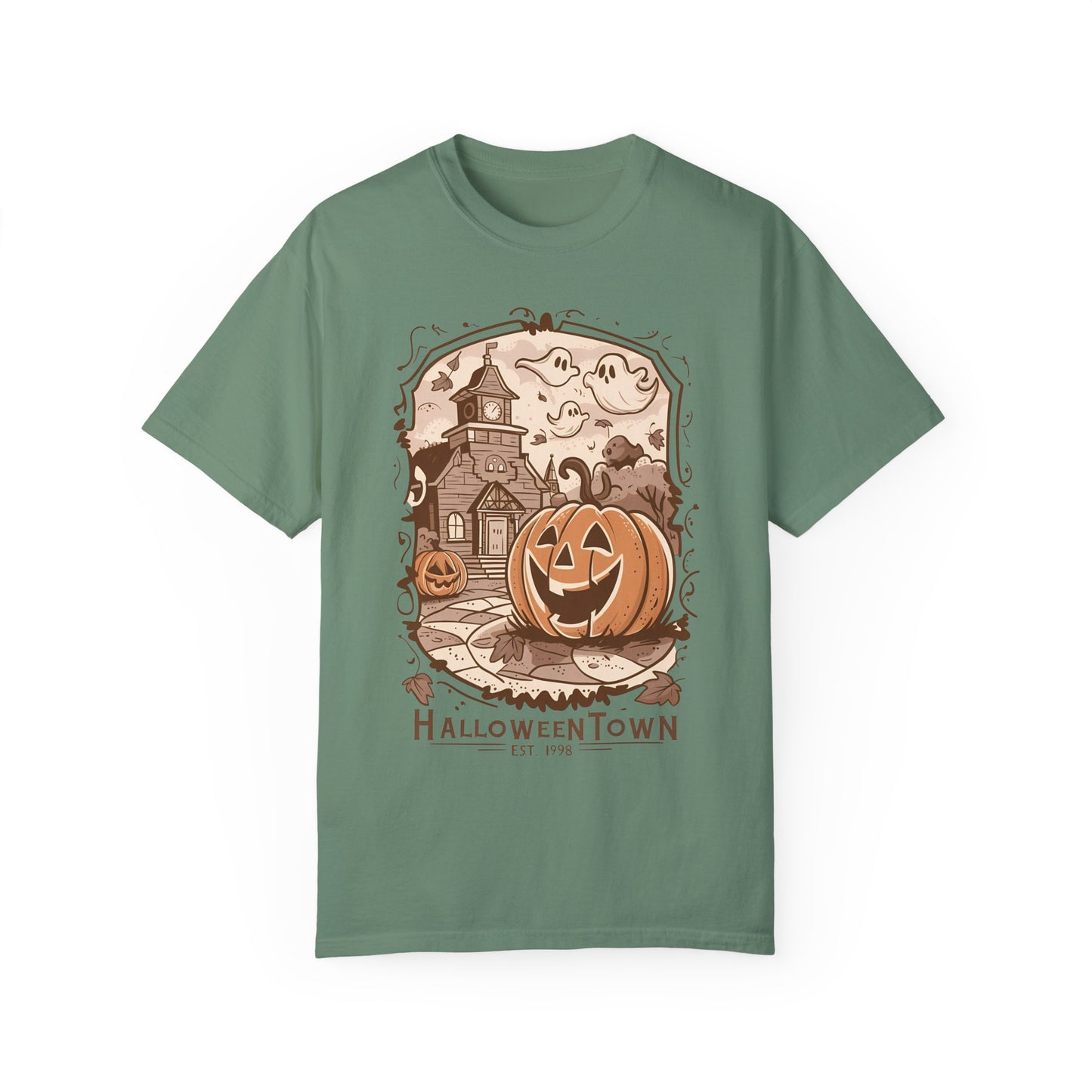 Halloween Town Shirt Light Green