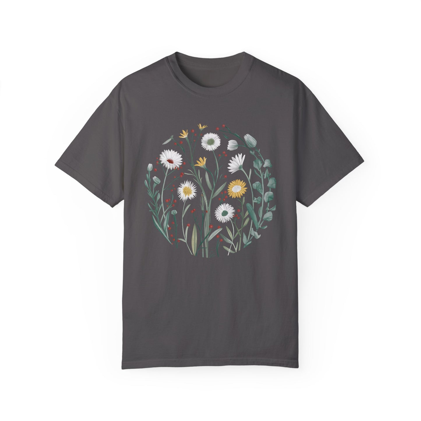 Comfort Colors Wildflower Shirt Graphite