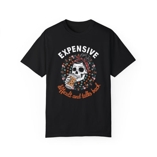 Funny Women's Shirt - Expensive, Difficult, and Talks Back Black