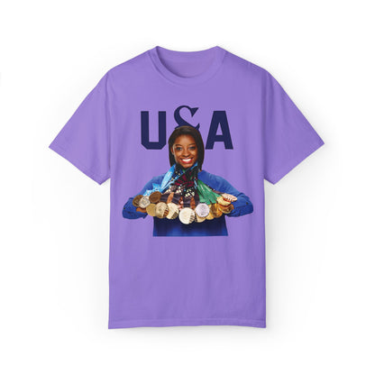 Snoop Dogg Simone Biles Olympics Paris 2024 Shirt Violet