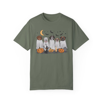 Halloween Ghost Dogs Tee Moss