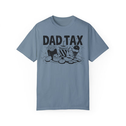 Funny Dad Tax Food Happy Fathers Day Shirt | Father's Day Gift Idea Ice Blue