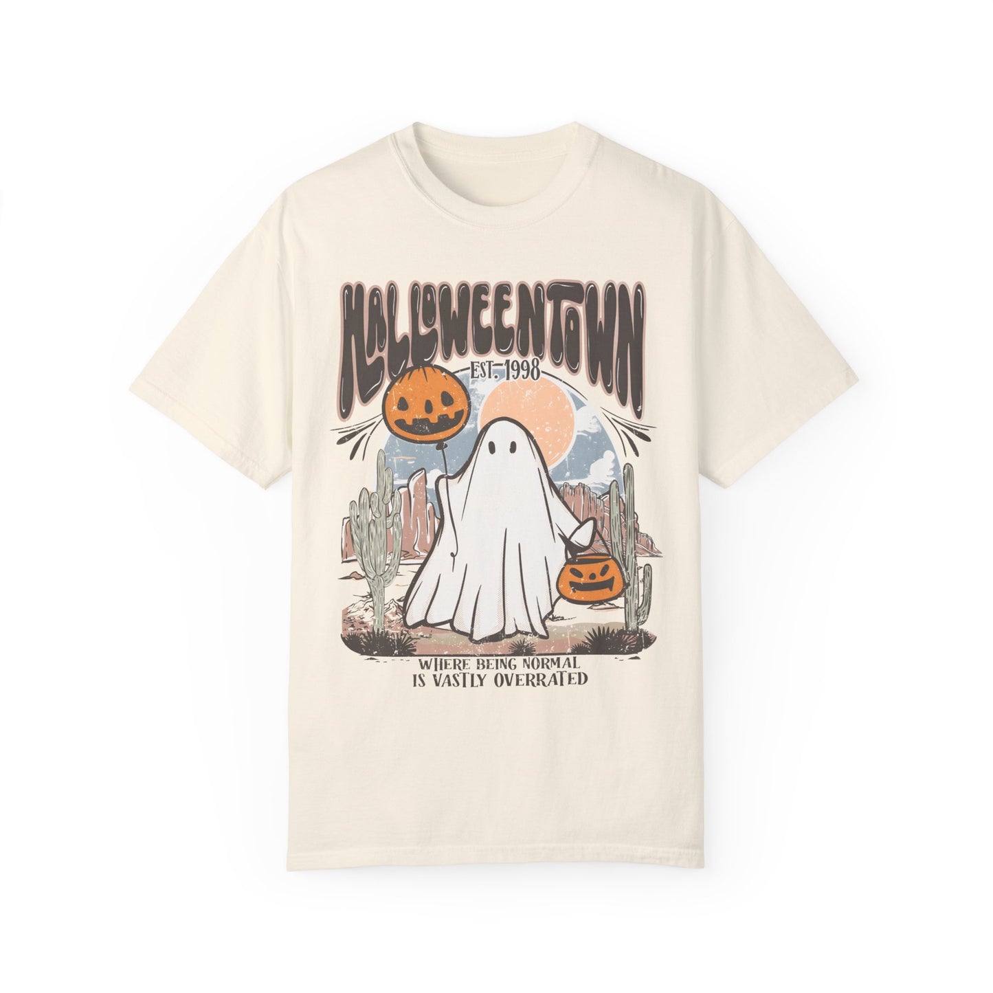 Halloweentown Est 1998 Ghost Pumpkin Shirt Ivory