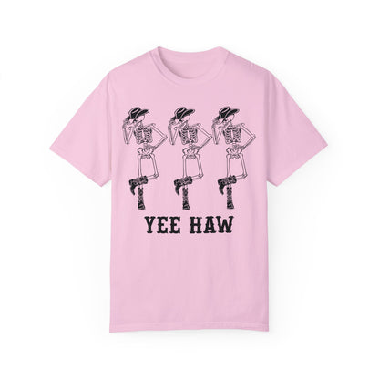 Cowboy Skeleton Yee Haw Shirt Blossom