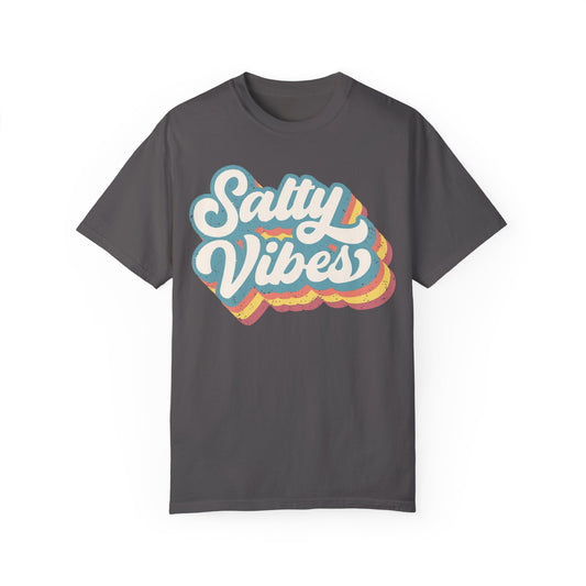 Retro Salty Vibes Summer Shirt Graphite