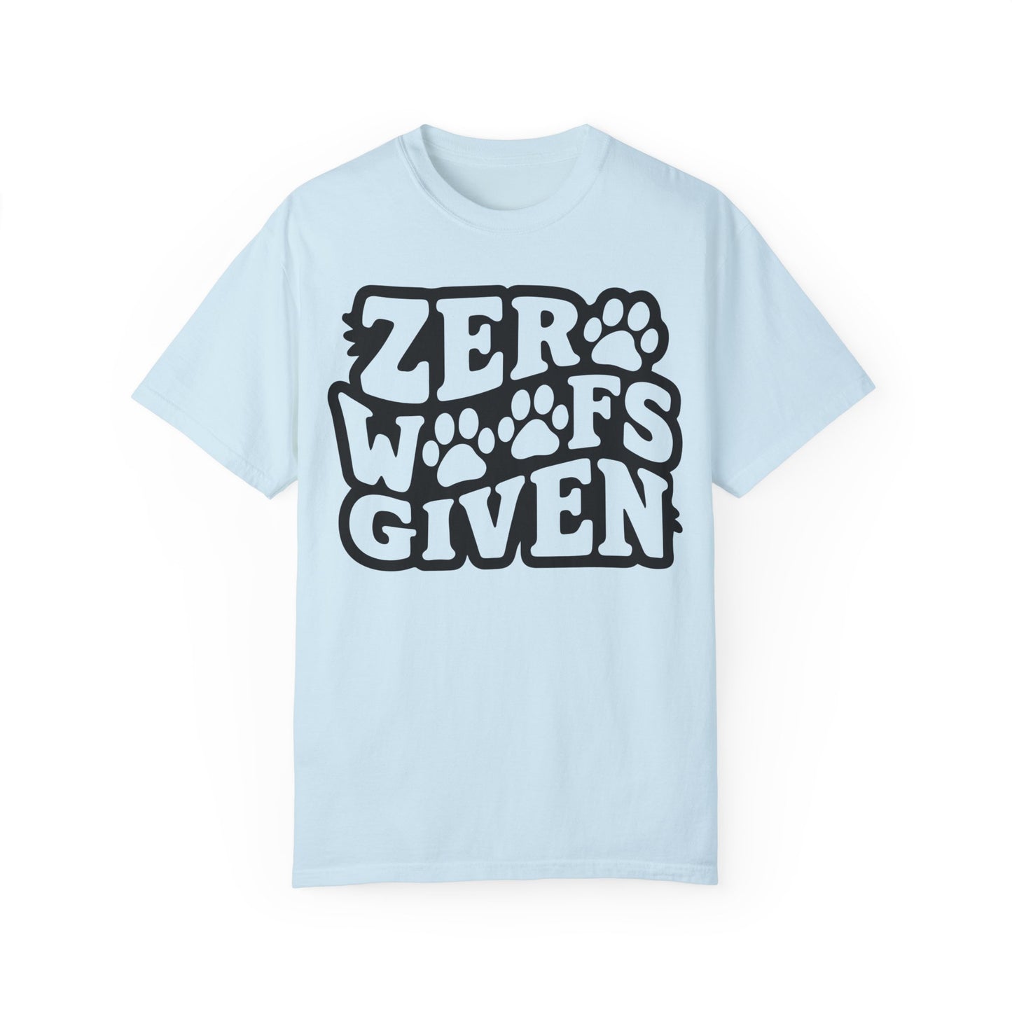 Funny Dog Shirt - Zero Woofs Given T shirt Chambray