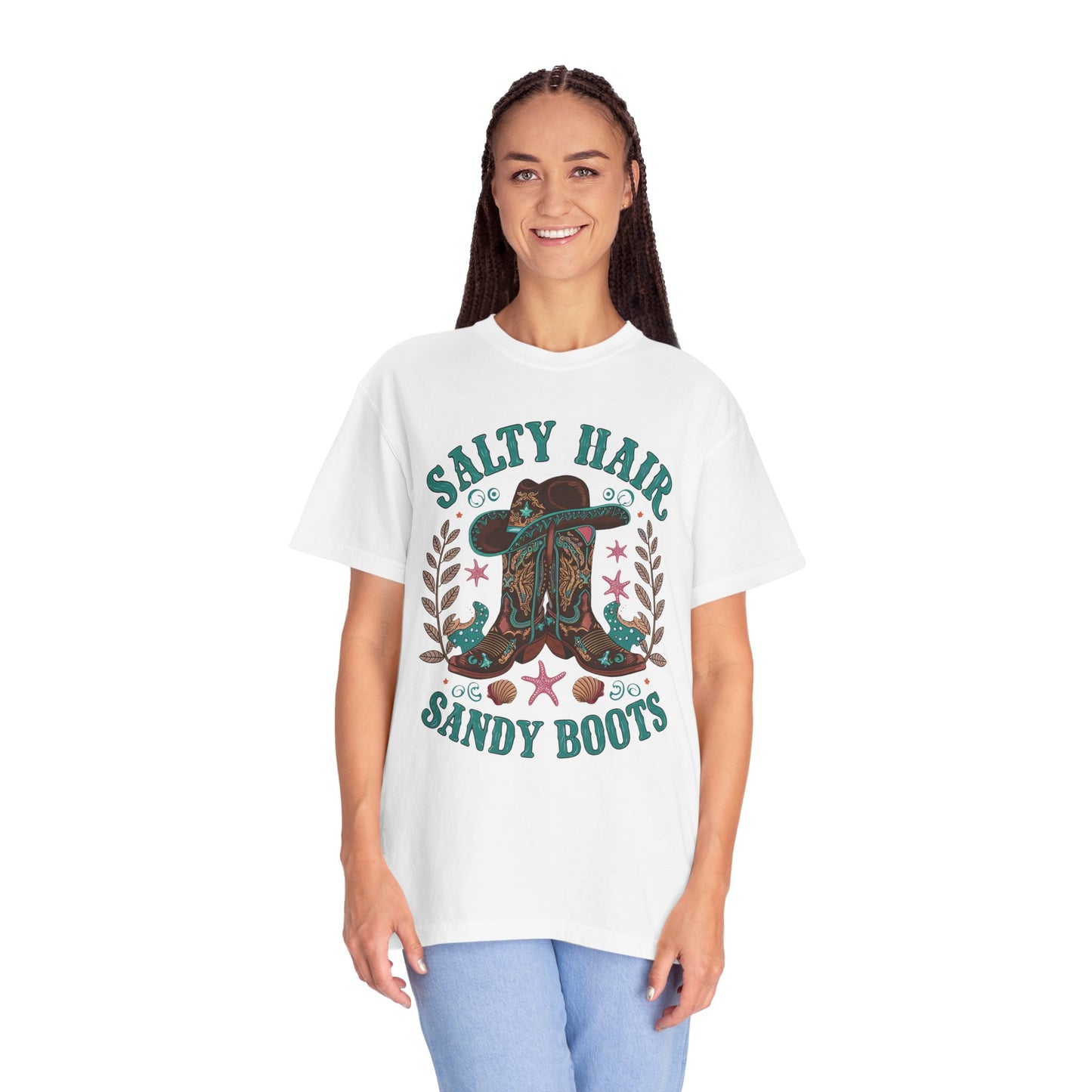 Salty Hair Sandy Boots Western Shirt | Cowboy Beach Fashion