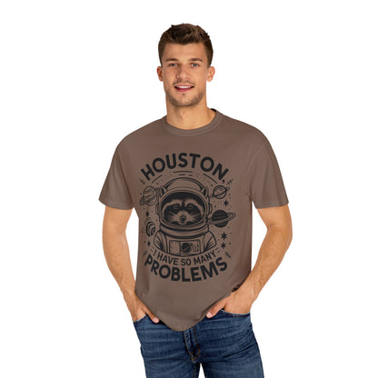 Raccoon In Space Shirt, Houston I Have So Many Problems Shirt