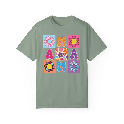 Comfort Colors Vintage Floral Mama T-shirt Bay