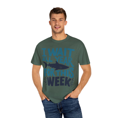 I Wait All Year For This Week Funny Shark Shirt