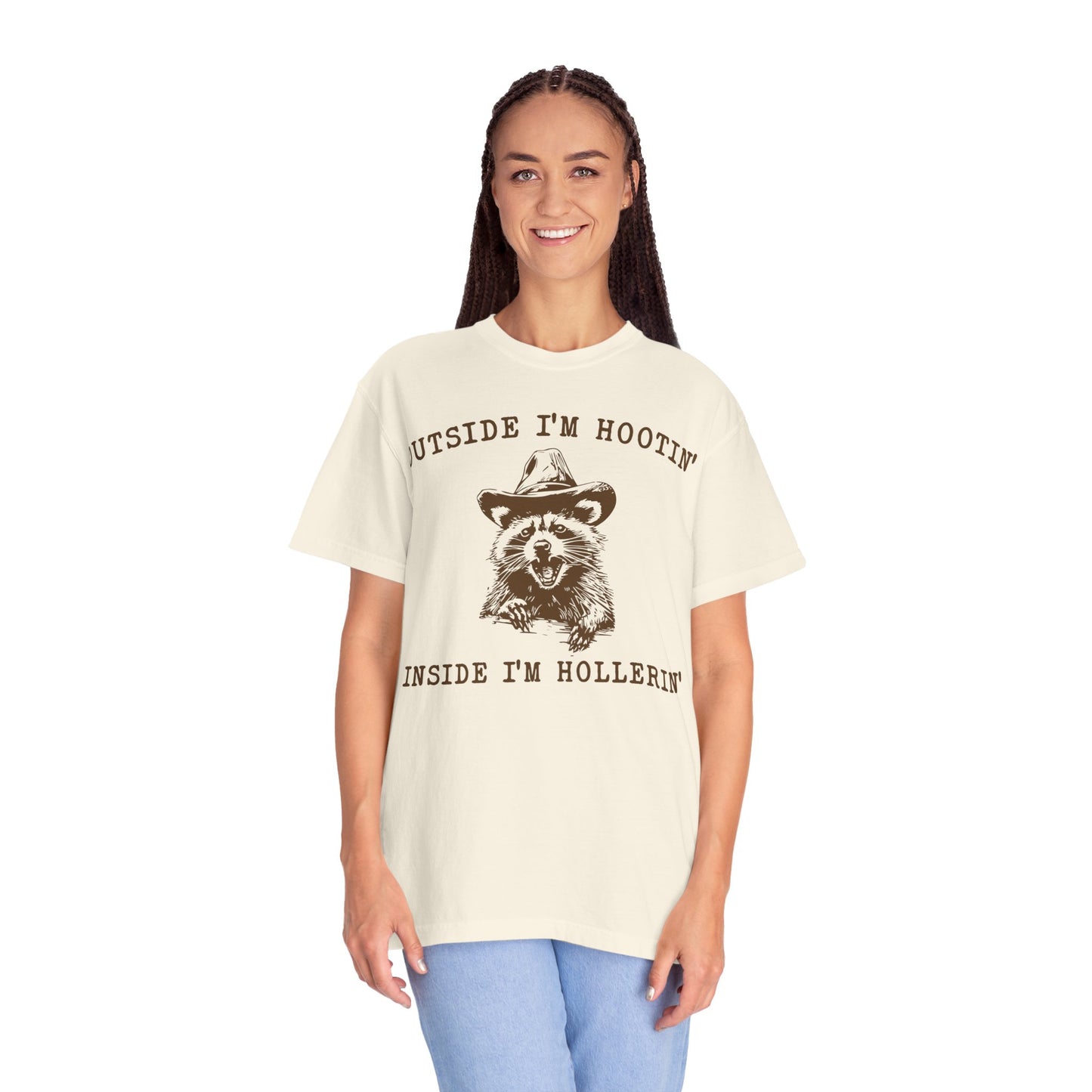 Outside I'm Hootin But Inside I Be Hollerin T-Shirt, Funny Meme Shirt