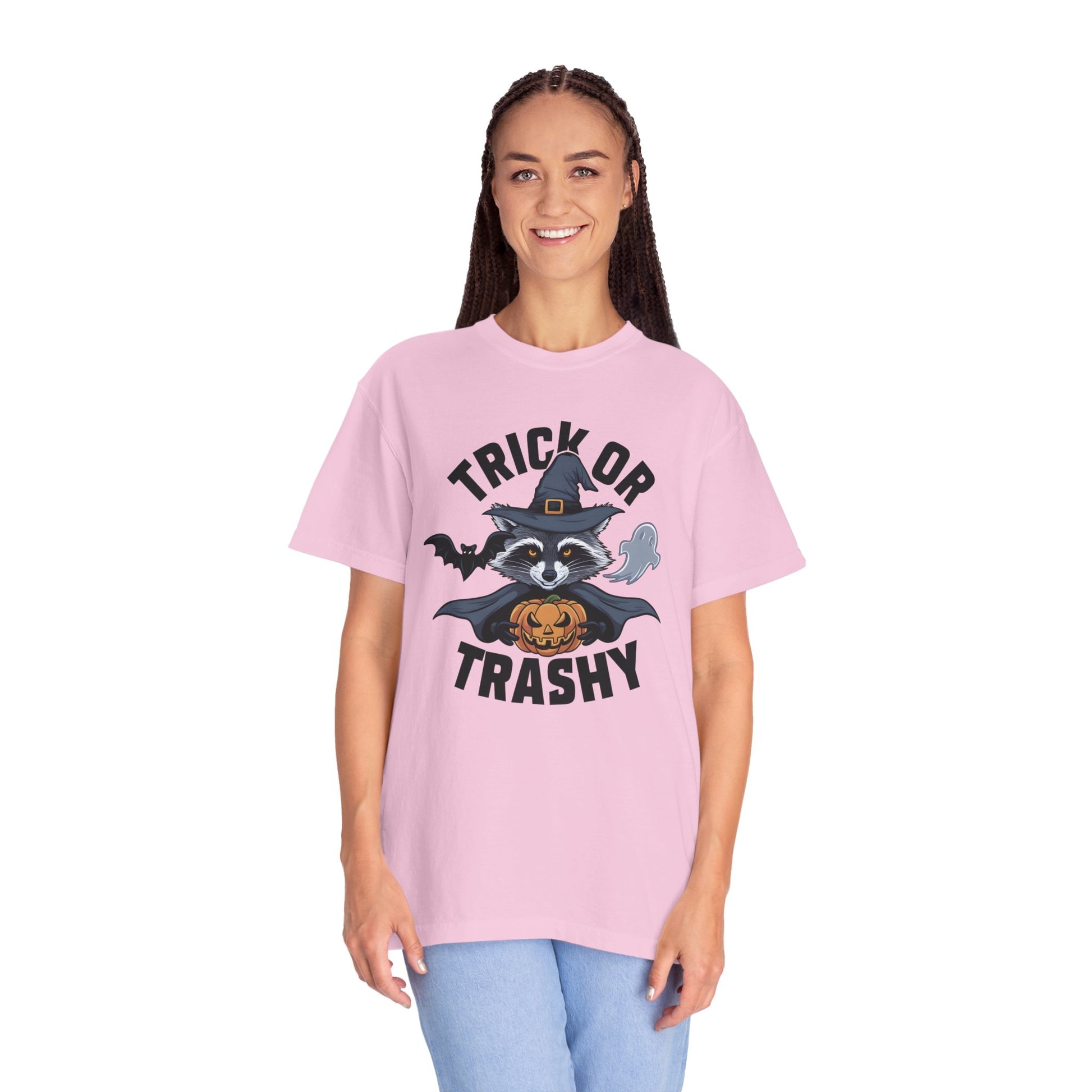 Trick or Trashy Raccoon Halloween Shirt