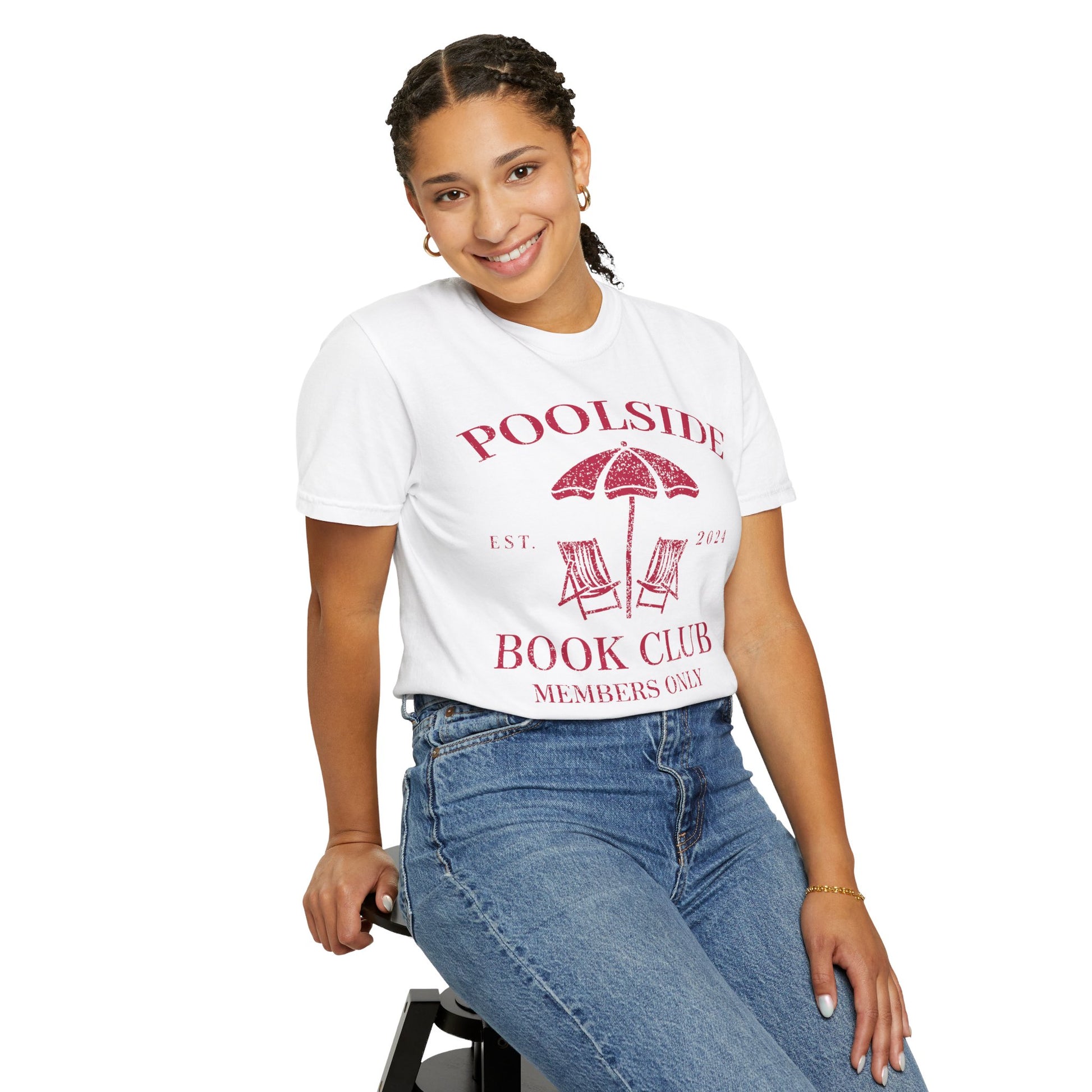 Poolside Book Club Est 2024 Member Only Tee - Bookish Summer Shirt