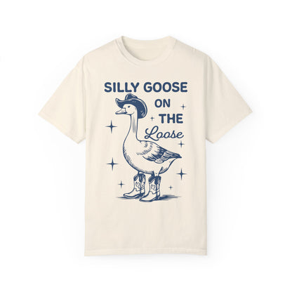 Comfort Colors Silly Goose Shirt - Silly Goose On The Loose Ivory