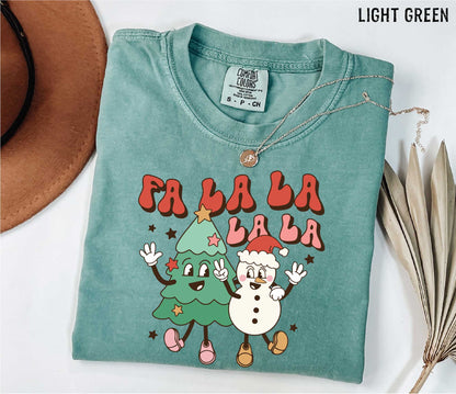 Christmas T-Shirt Fa La La Holiday Shirt