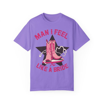 Lets Go Girls Shirt - Man I Feel Like a Bride Bachelorette Party Shirt Violet