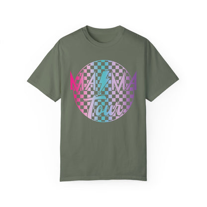 Checkered Mama Tour Shirt Moss