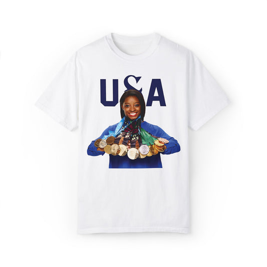 Snoop Dogg Simone Biles Olympics Paris 2024 Shirt White