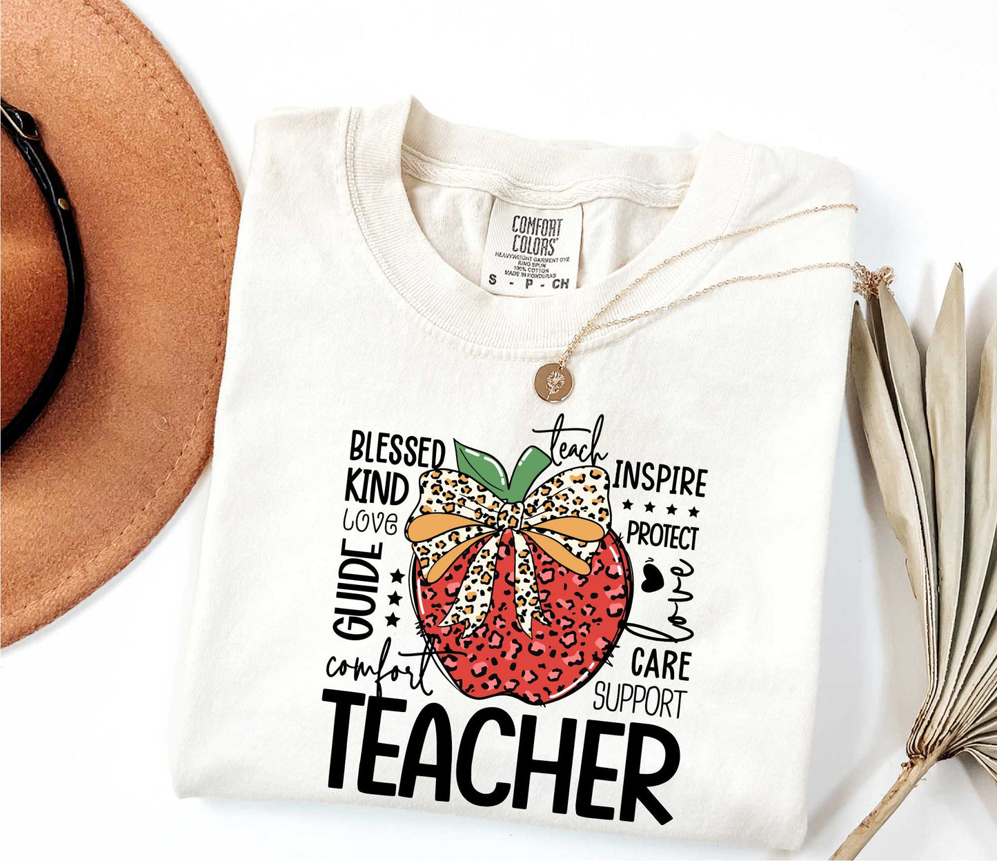 Apple Pencil Bow Teacher Shirt, Teacher Shirts