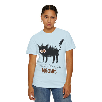 Comfort Colors Don't Stress Meowt Funny Cat Shirt