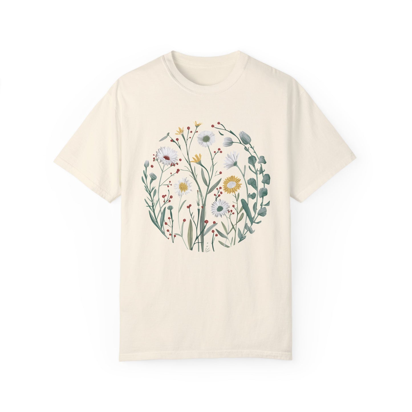 Comfort Colors Wildflower Shirt Ivory