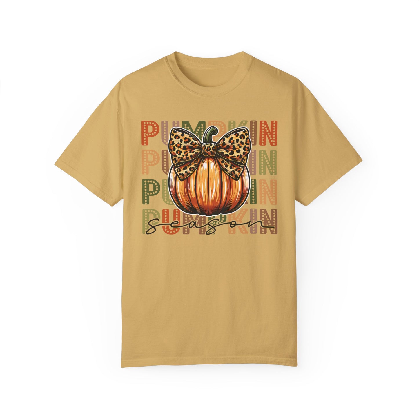 Comfort Colors Vintage Pumpkin Season T-shirt Mustard