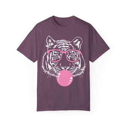 Tiger Shirt, Bubblegum Tiger T-shirt, Tiger Face Shirt Berry