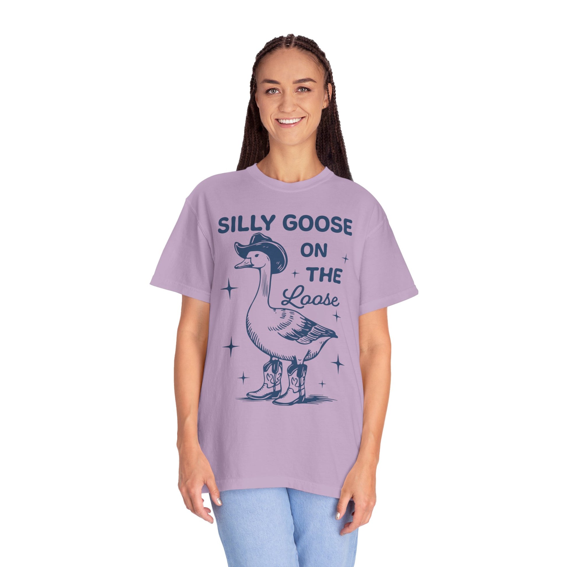 Comfort Colors Silly Goose Shirt - Silly Goose On The Loose