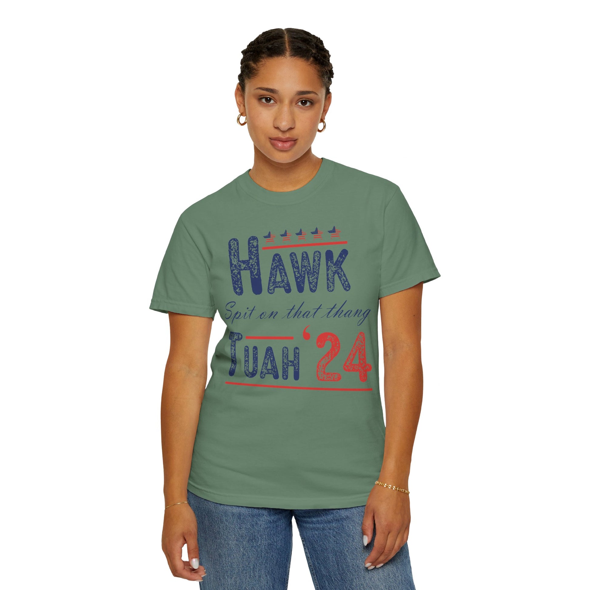 Hawk Tuah 24 Funny Saying Shirt - Spit On That Thang Girl Tee