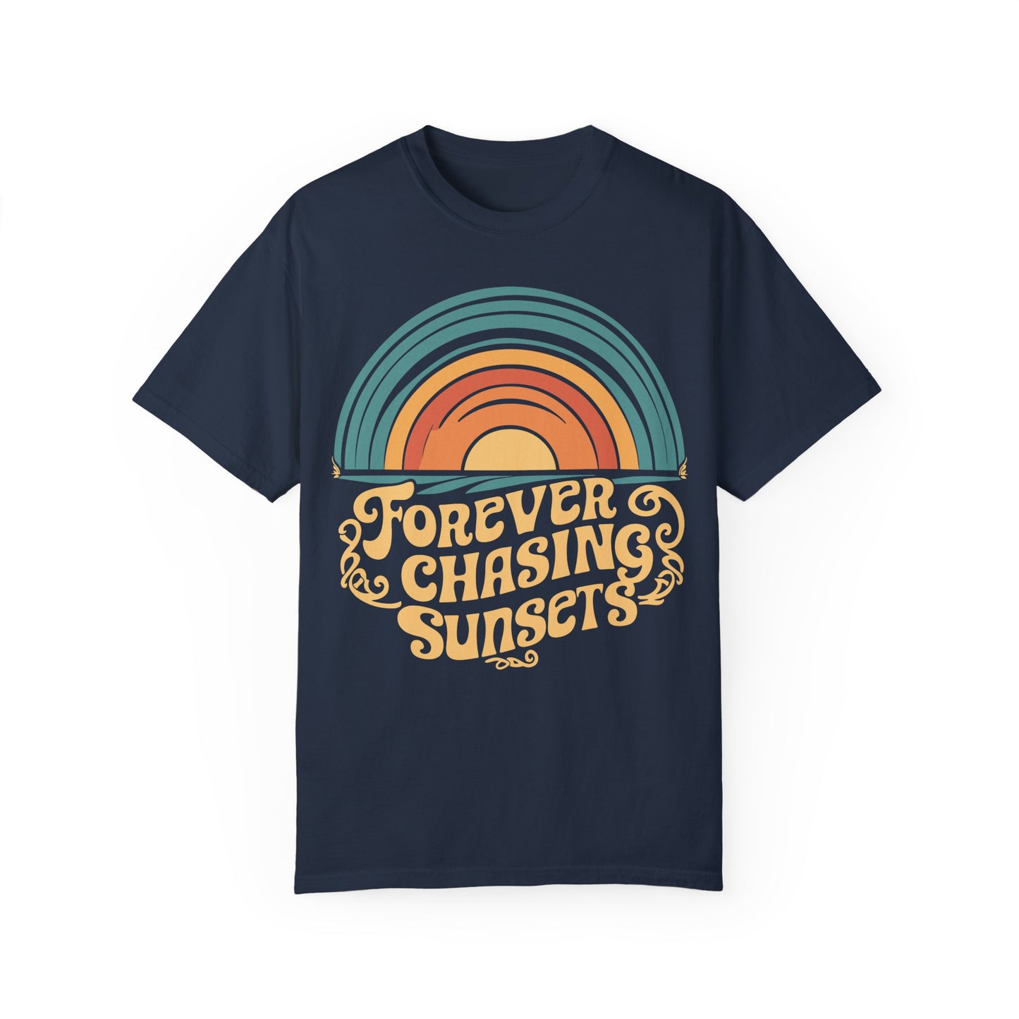 Sunset Shirt | Stylish Apparel for Beach and Summer Vibes Navy