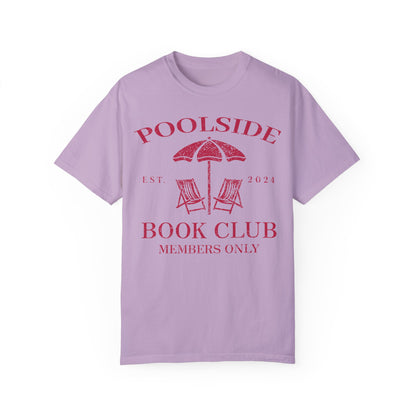 Poolside Book Club Est 2024 Member Only Tee - Bookish Summer Shirt Orchid