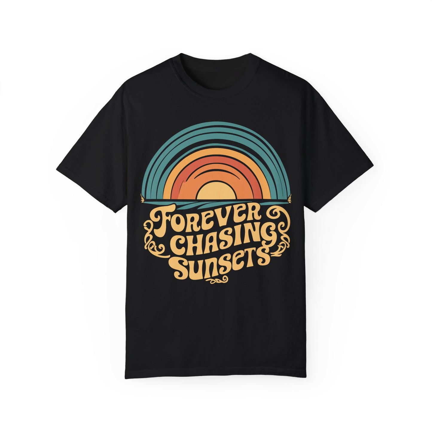 Sunset Shirt | Stylish Apparel for Beach and Summer Vibes Black