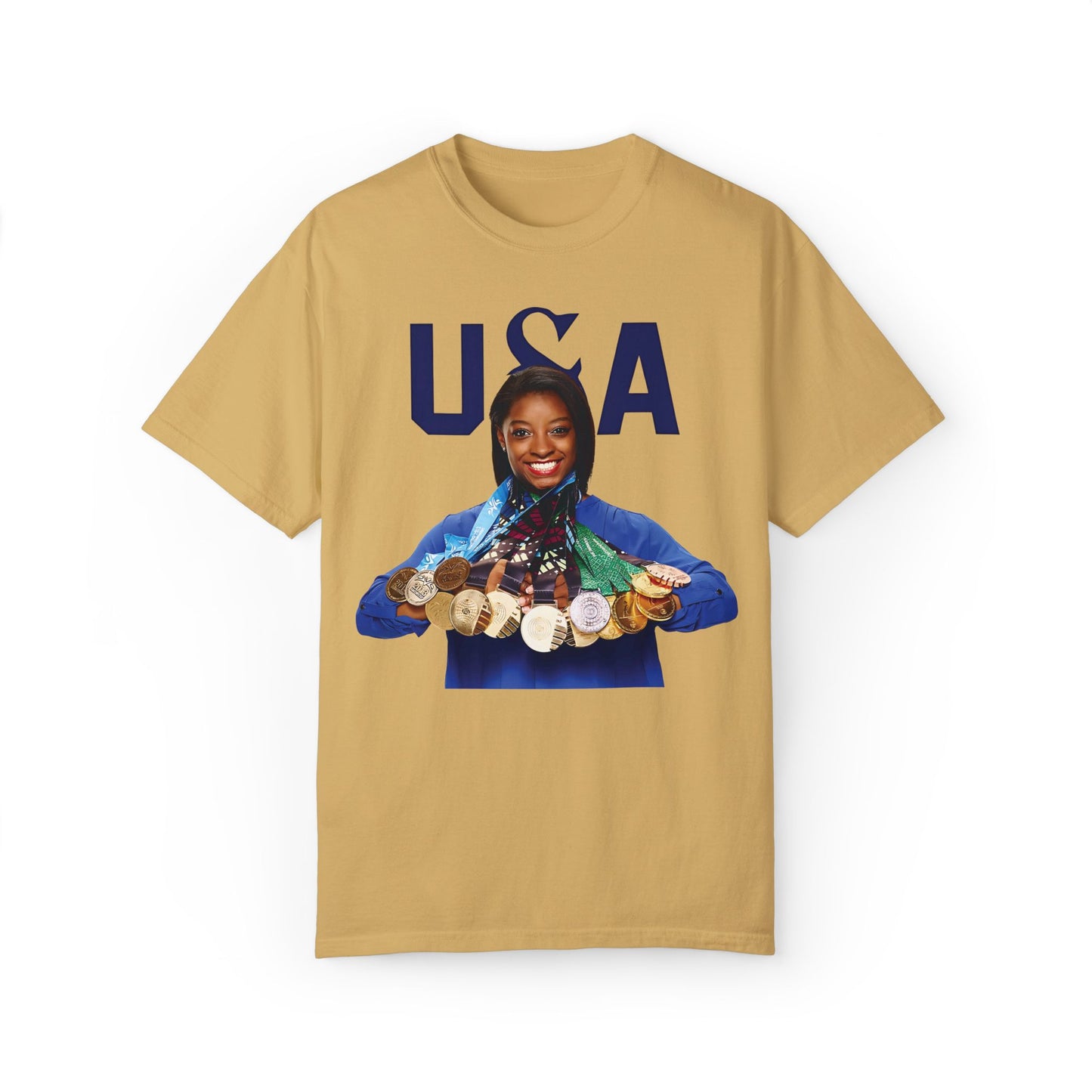 Snoop Dogg Simone Biles Olympics Paris 2024 Shirt Mustard