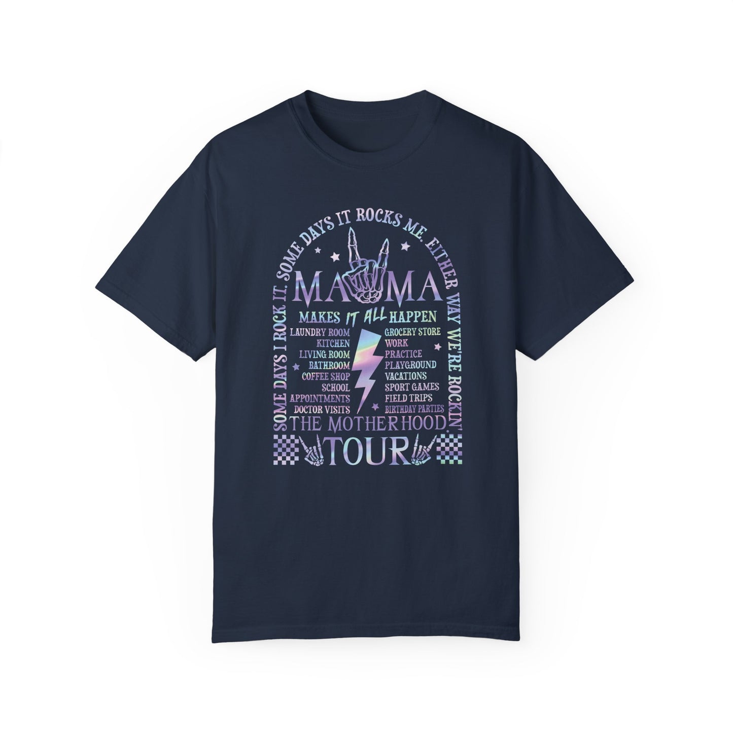 Mama Rock Tour Shirt - The Motherhood Tour Shirt Navy