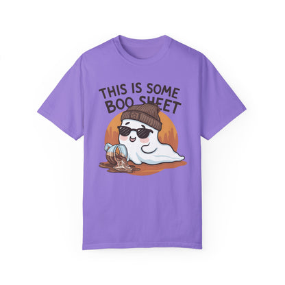 This Is Some Boo Sheet T-Shirt Funny Halloween Shirt Violet