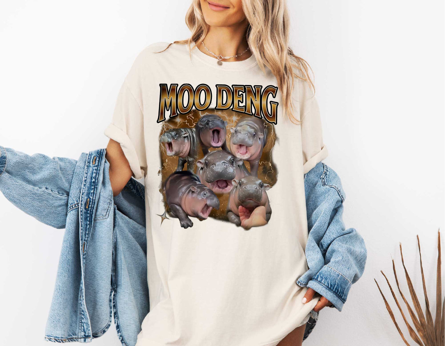 Hippo Memes Unisex Tee - Moo Deng Shirt