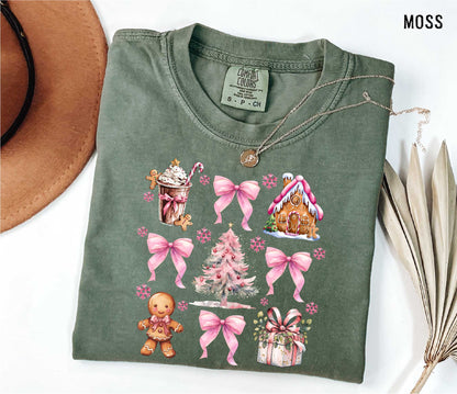 Coquette Christmas Gingerbread T-shirt