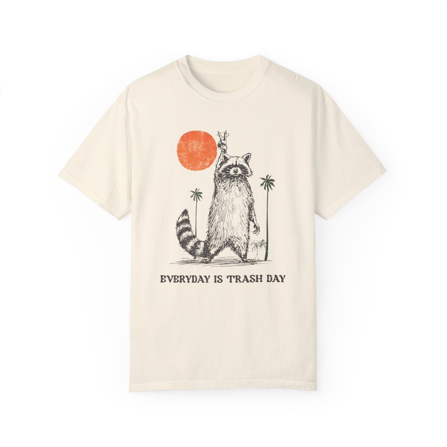 Funny Meme Raccoon Shirt | Hilarious Graphic Tees for Animal Lovers Ivory