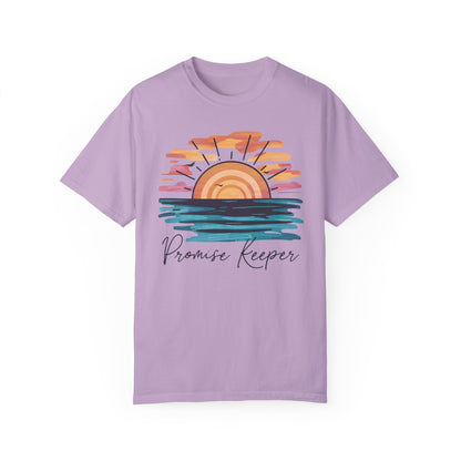 Promise Keeper Religious Shirt with Bible Verses Orchid