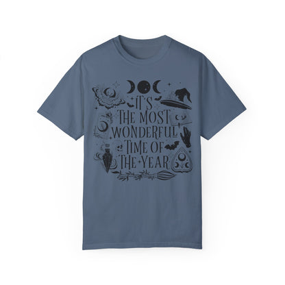 It's The Most Wonderful Time Of The Year Fall T-Shirt - Spooky Shirt Blue Jean