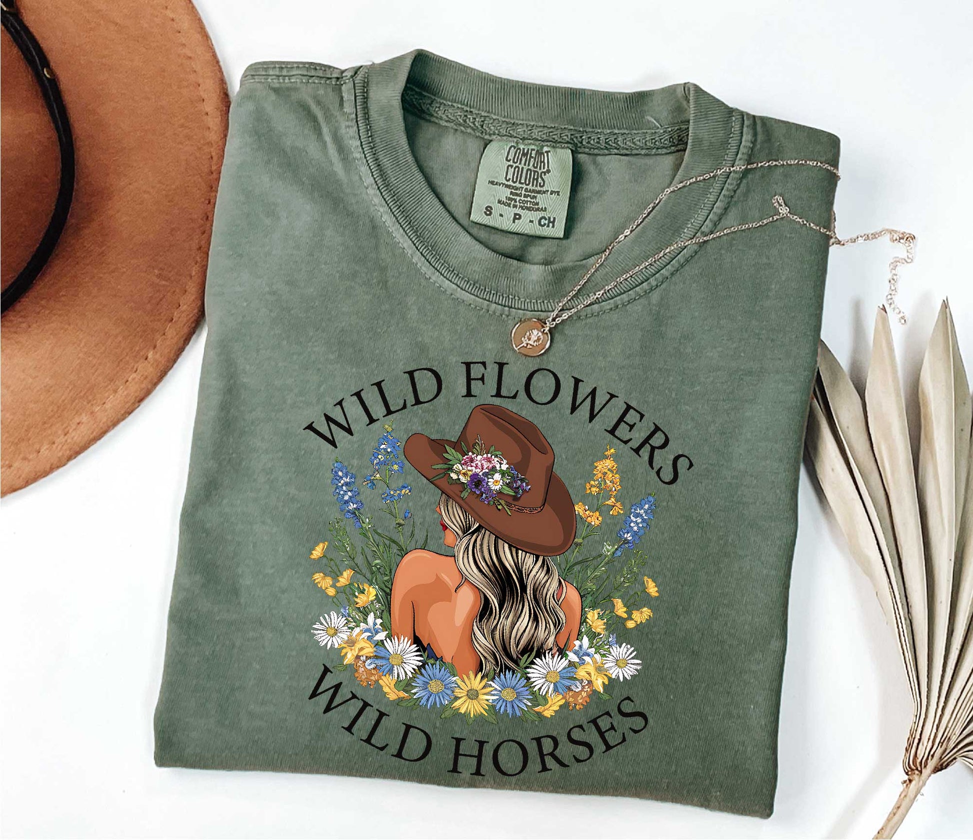 Wild Flowers Shirt, Western Cowgirl Shirt