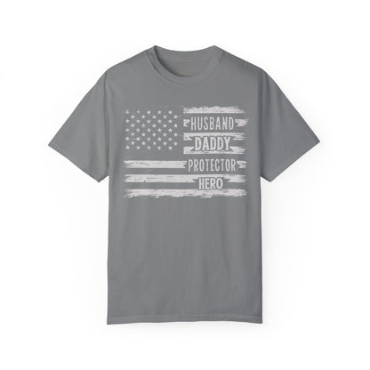 Husband Daddy Protector Hero Shirt | Father's Day Gift Ideas Grey