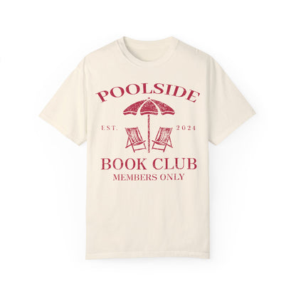 Poolside Book Club Est 2024 Member Only Tee - Bookish Summer Shirt Ivory