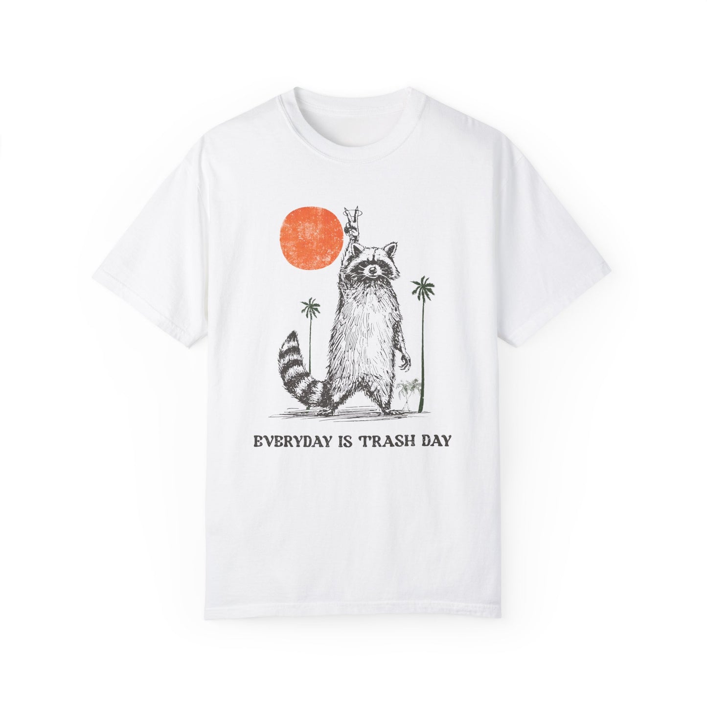 Funny Meme Raccoon Shirt | Hilarious Graphic Tees for Animal Lovers White