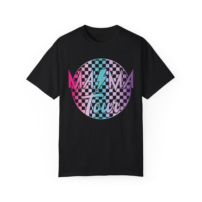 Checkered Mama Tour Shirt Black