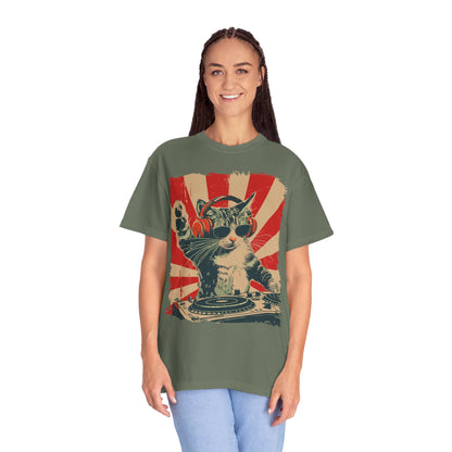 Funny DJ Cat Shirt | Hilarious Graphic Tees for Cat and Music Lovers