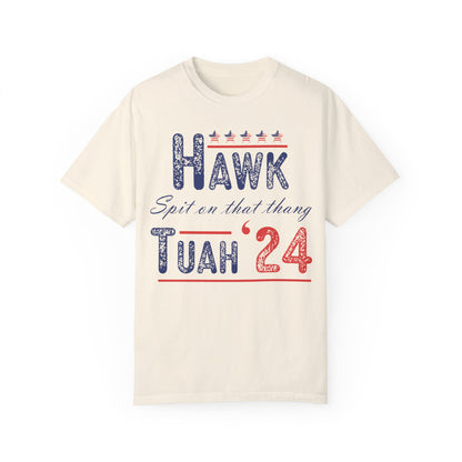 Hawk Tuah 24 Funny Saying Shirt - Spit On That Thang Girl Tee Ivory